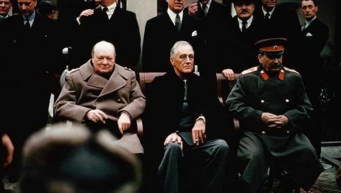 World Leaders at the Yalta Conference, 1945
